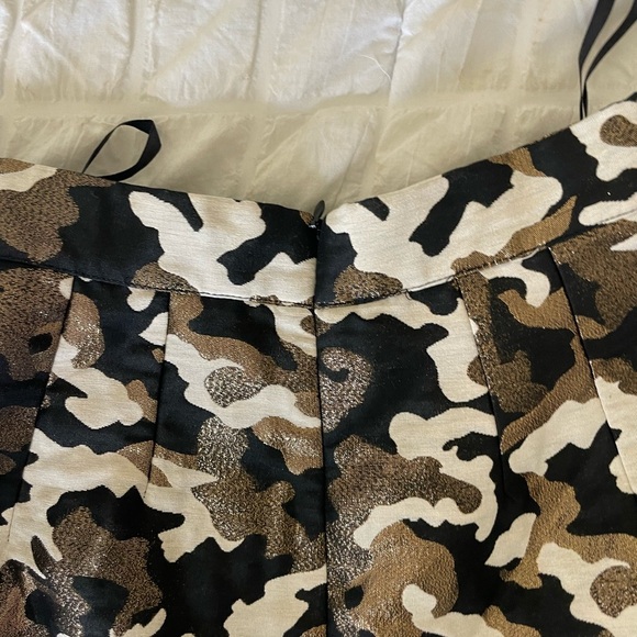 ASOS metallic Camouflage Flared Skirt - Picture 5 of 7